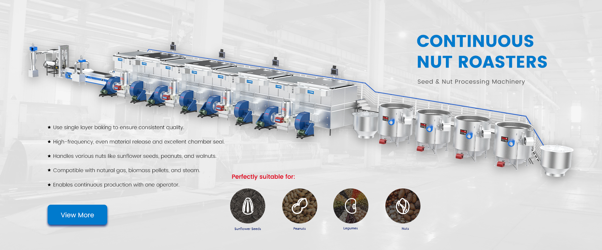 Continuous Nut Roasters