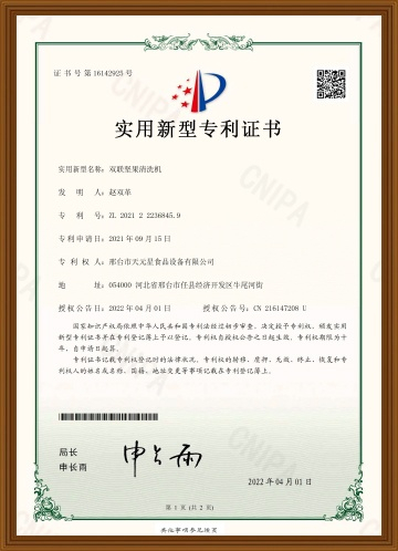 Double nut cleaning machine-1